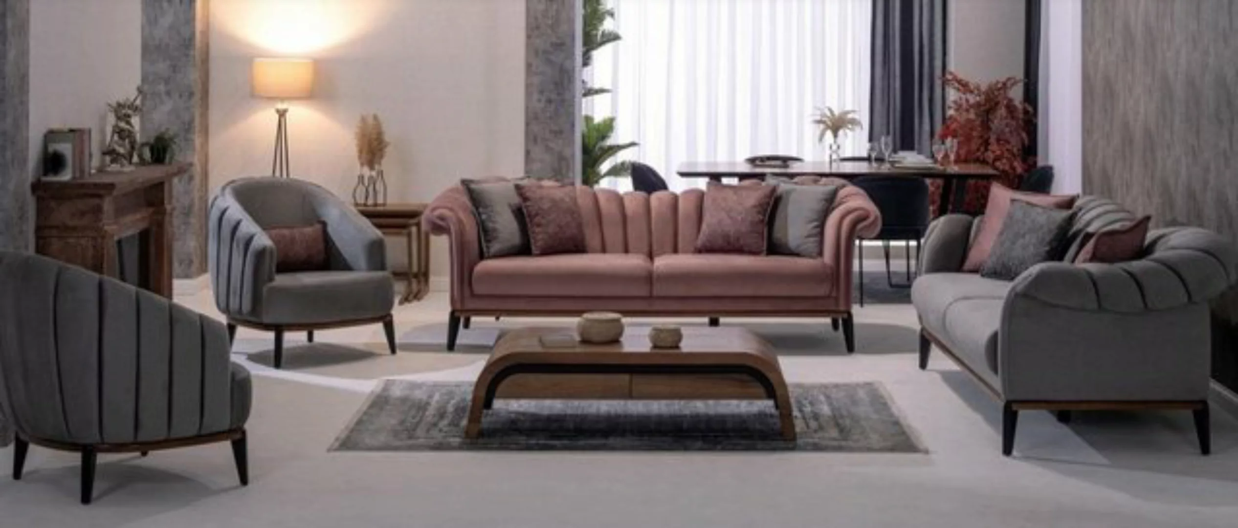 JVmoebel Sofa Sofagarnitur Couch Polster 3311 Sitzer Set Design Sofas Polst günstig online kaufen