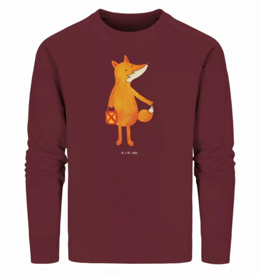 Mr. & Mrs. Panda Longpullover Größe XXL Fuchs Laterne - Burgundy - Geschenk günstig online kaufen