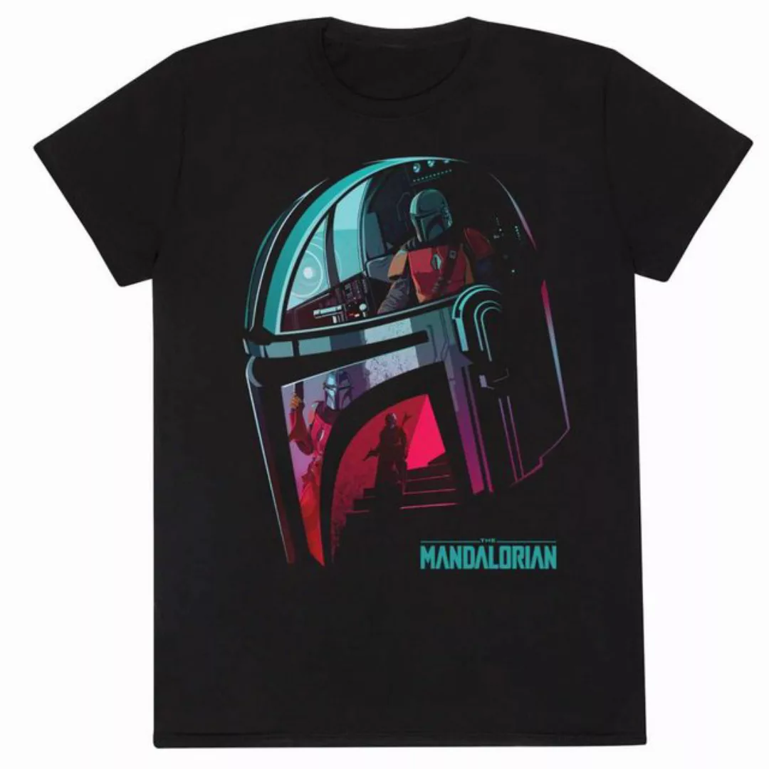 Star Wars T-Shirt Mandalorian Helmet Reflection günstig online kaufen