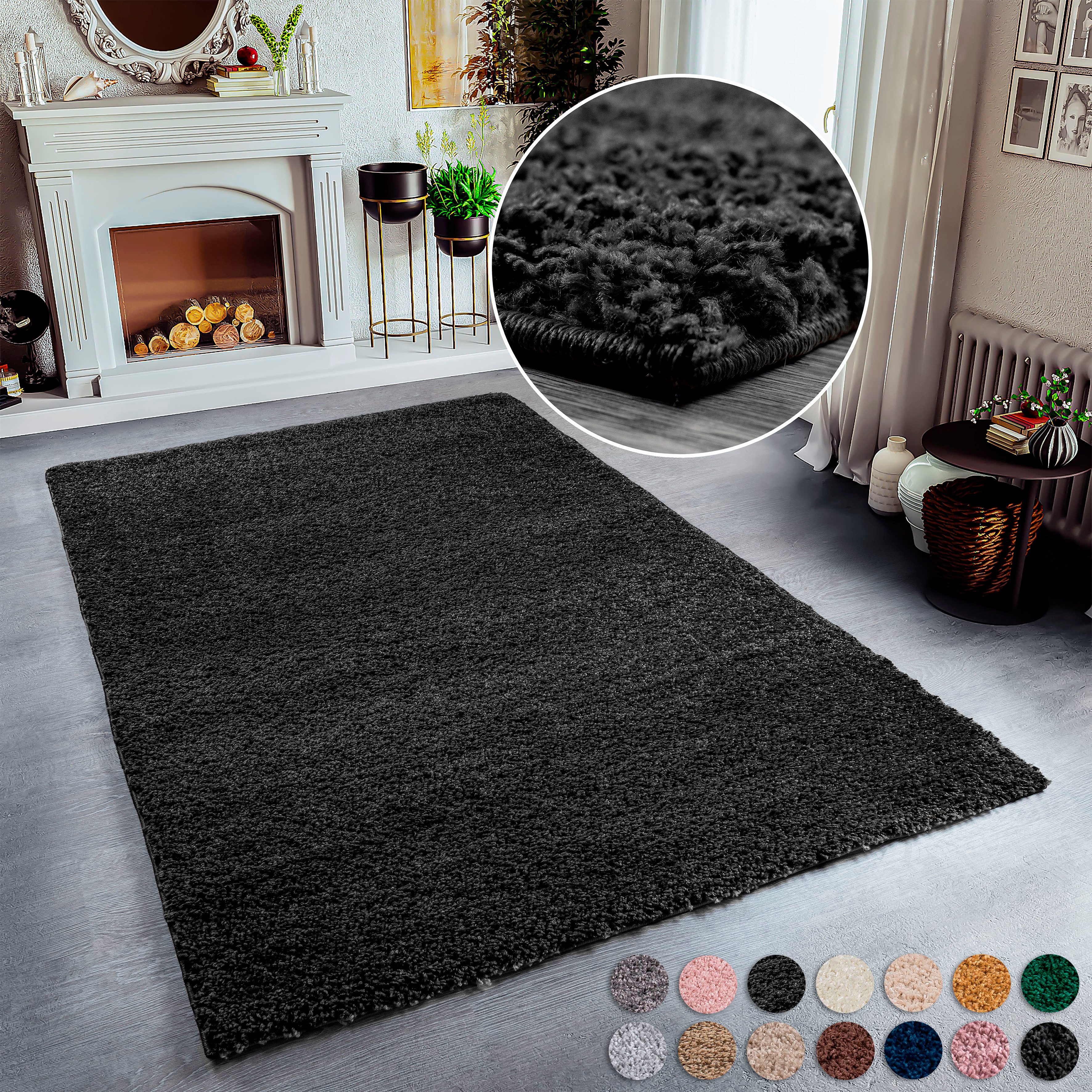 my home Hochflor-Teppich Shaggy 30, rechteckig, günstig online kaufen
