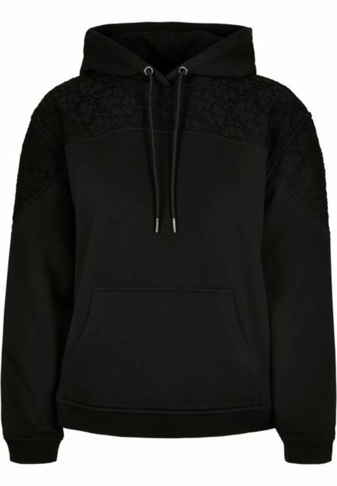 URBAN CLASSICS Kapuzenpullover Urban Classics Damen Ladies Lace Inset Hoody günstig online kaufen