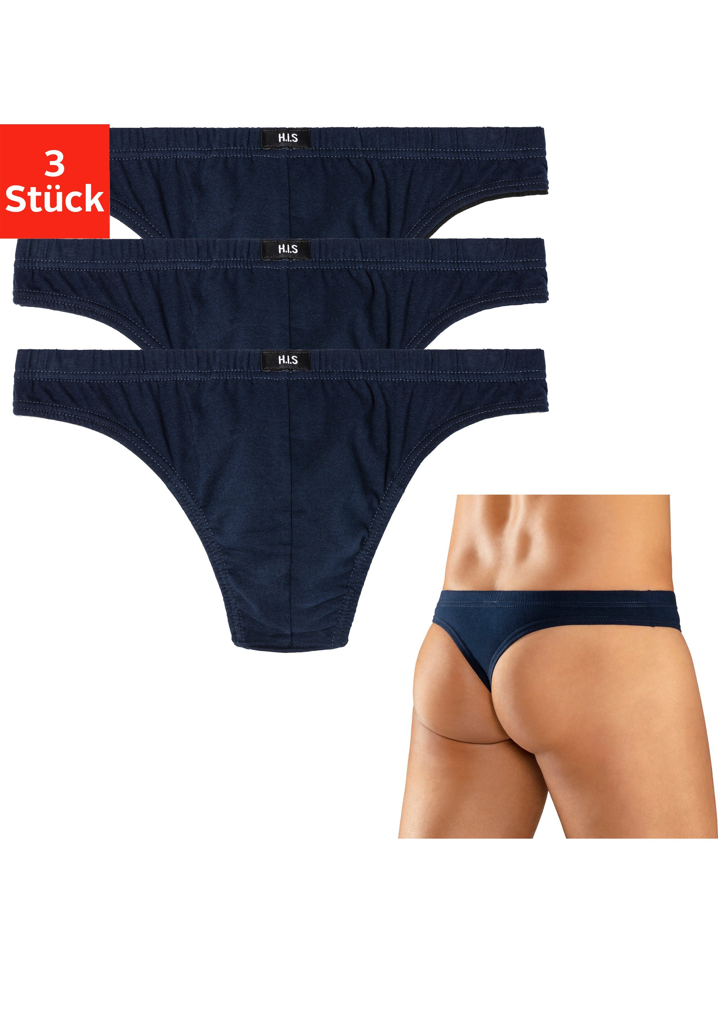 H.I.S String (Packung, 3-St) aus weichem günstig online kaufen