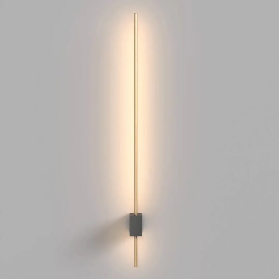 Maytoni LED-Wandleuchte Pars, 6 W, schwarz/gold, Aluminium günstig online kaufen