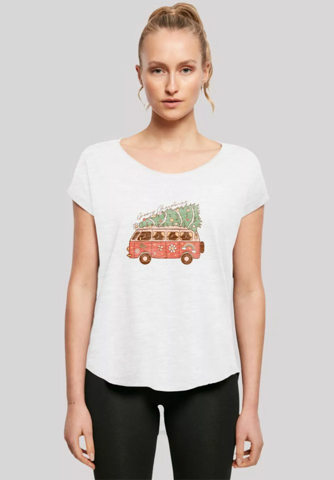 F4NT4STIC T-Shirt Groovy Weihnachten Camper Van Premium Qualität, Weihnacht günstig online kaufen