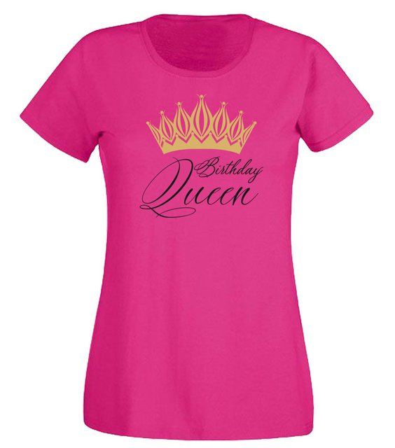 G-graphics T-Shirt Birthday Queen Slim-fit Damen T-Shirt mit Motiv zum Gebu günstig online kaufen