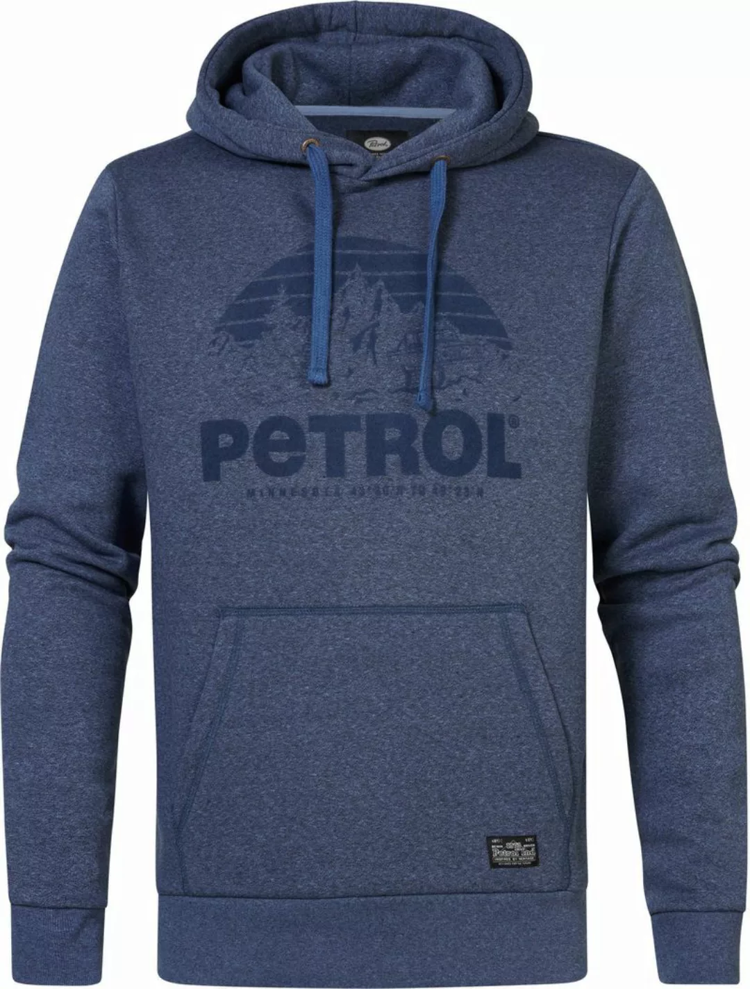 Petrol Hoodie mit Logodruck Blau - Größe XXL günstig online kaufen
