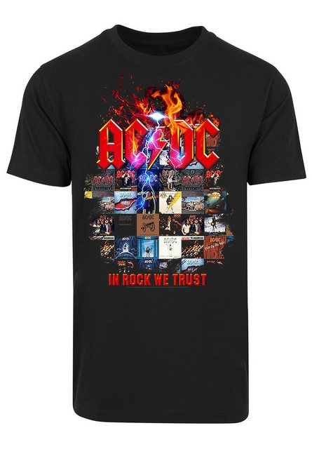 F4NT4STIC T-Shirt ACDC In Rock We Trust Album Covers Print günstig online kaufen