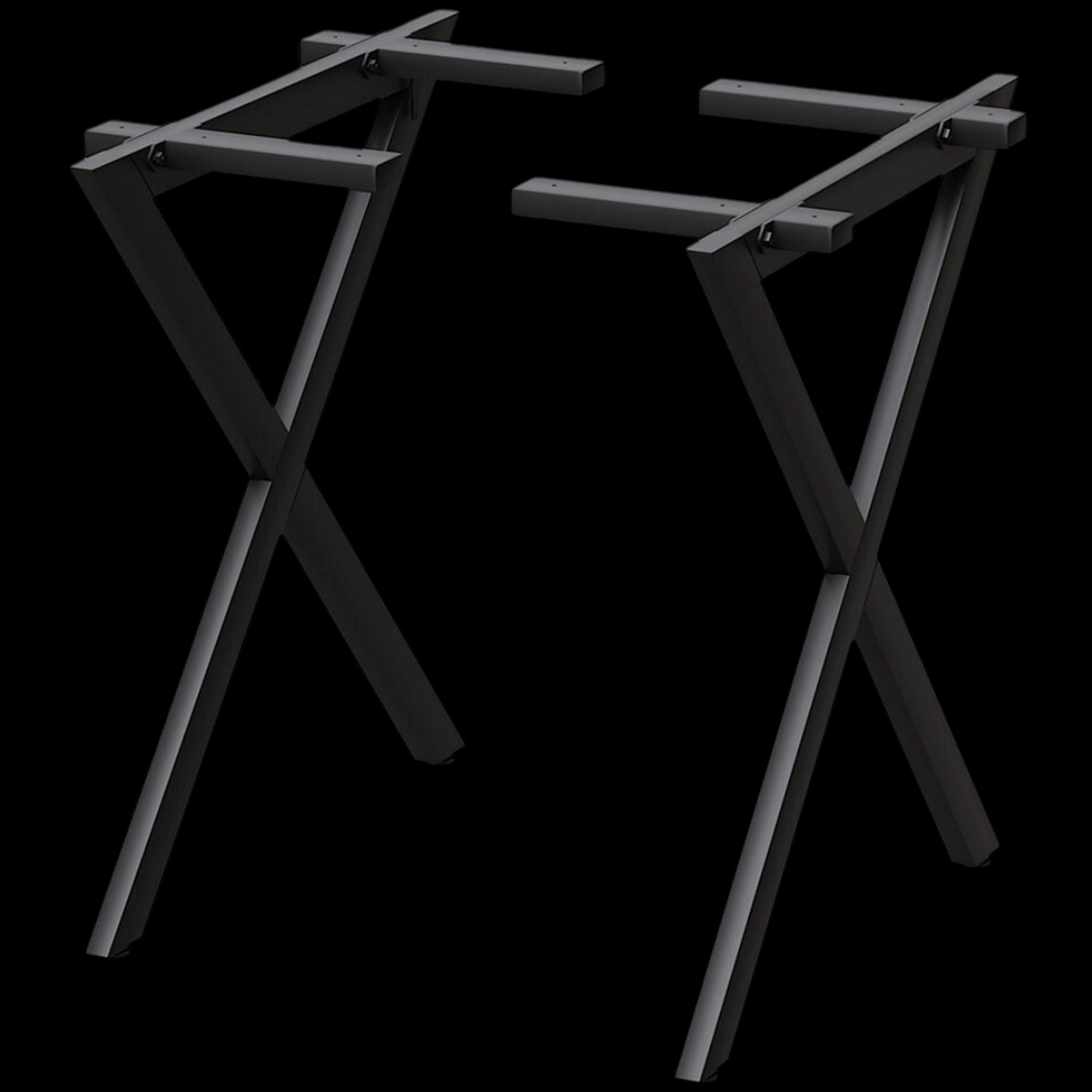holz4home X-Struktur Tischgestell mit Querbalken Metall Schwarz  1 Paar aus günstig online kaufen