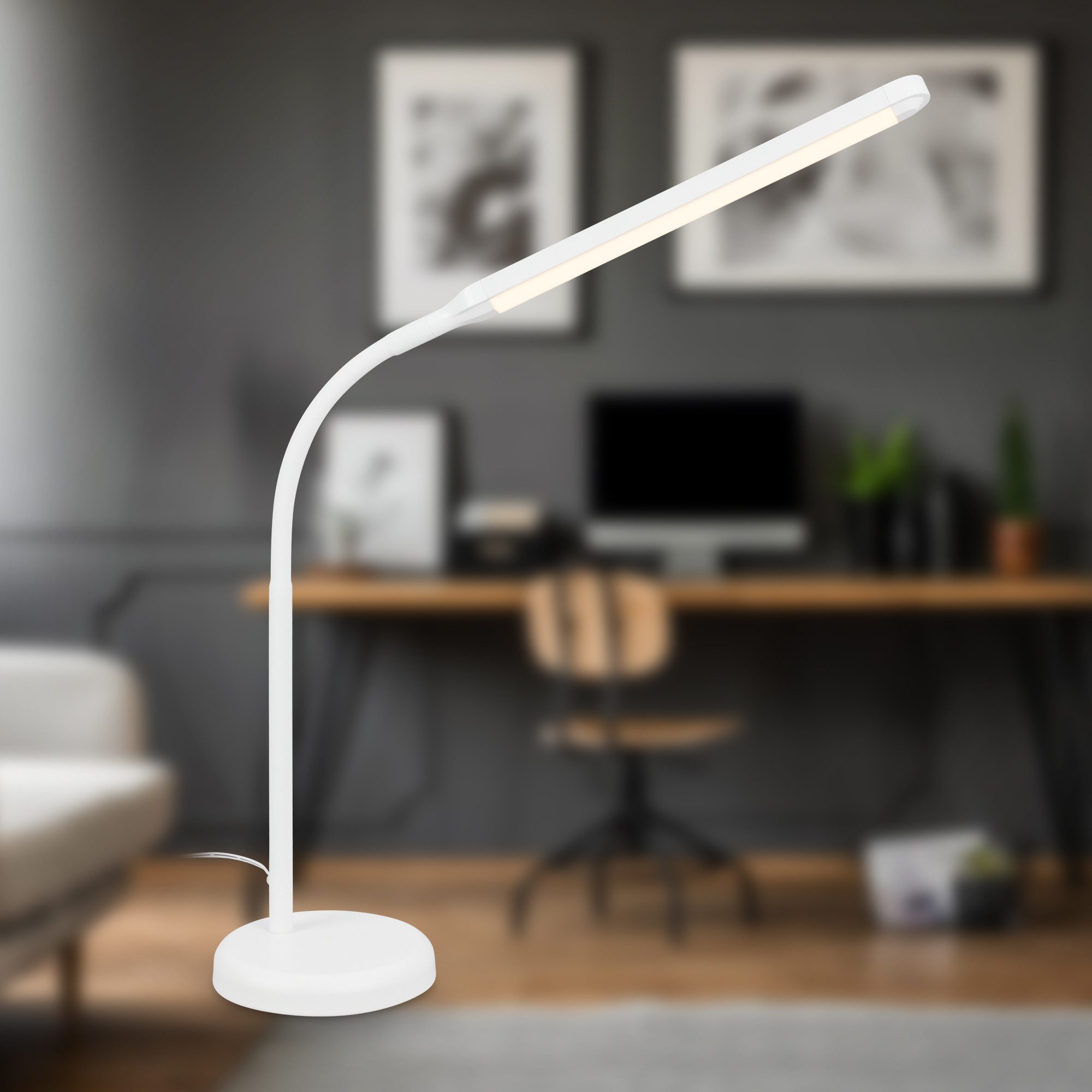 Briloner Leuchten LED Tischleuchte USB-C weiß/schwarz günstig online kaufen