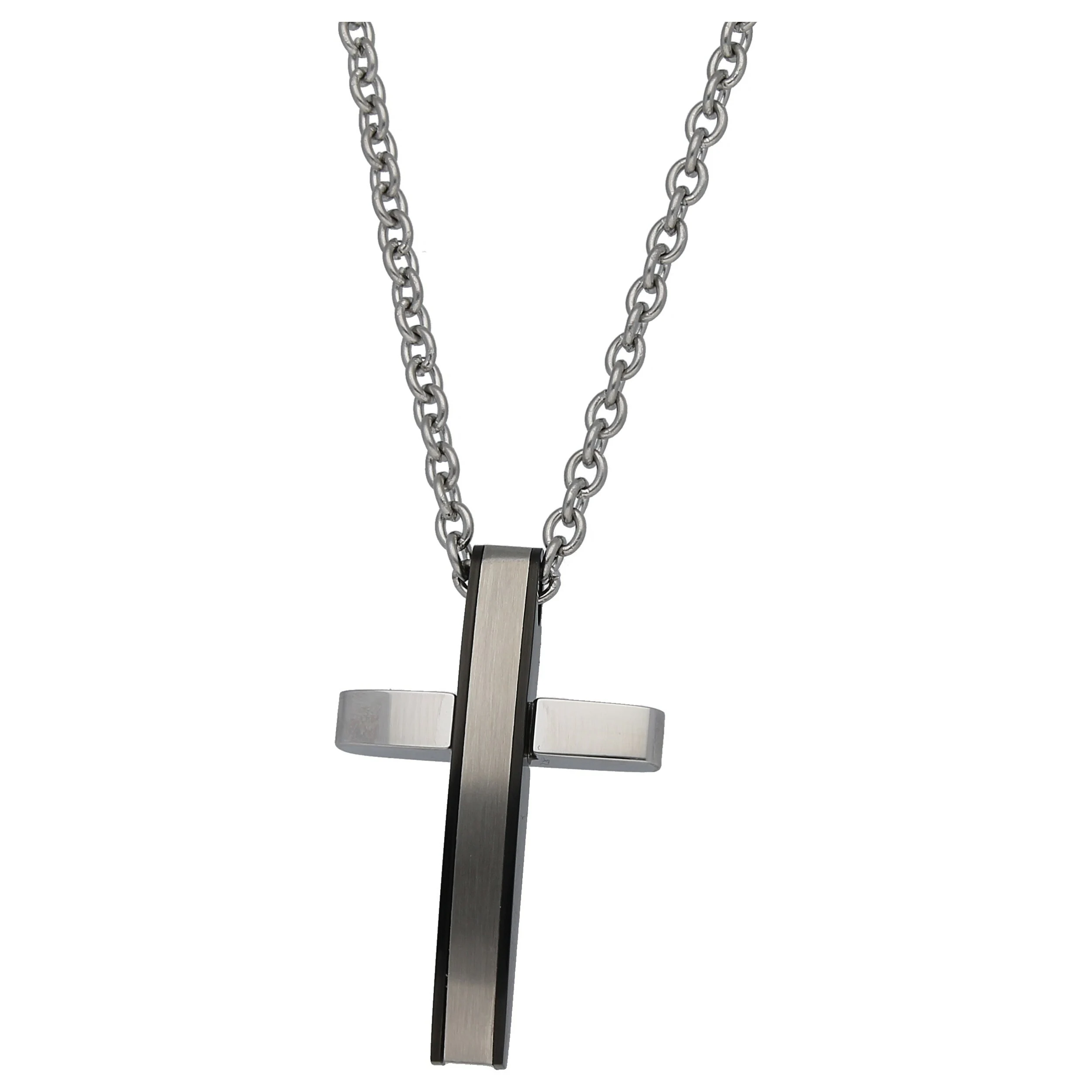 Jacques Charrel Kreuzkette "Kreuz Behang, Edelstahl" günstig online kaufen