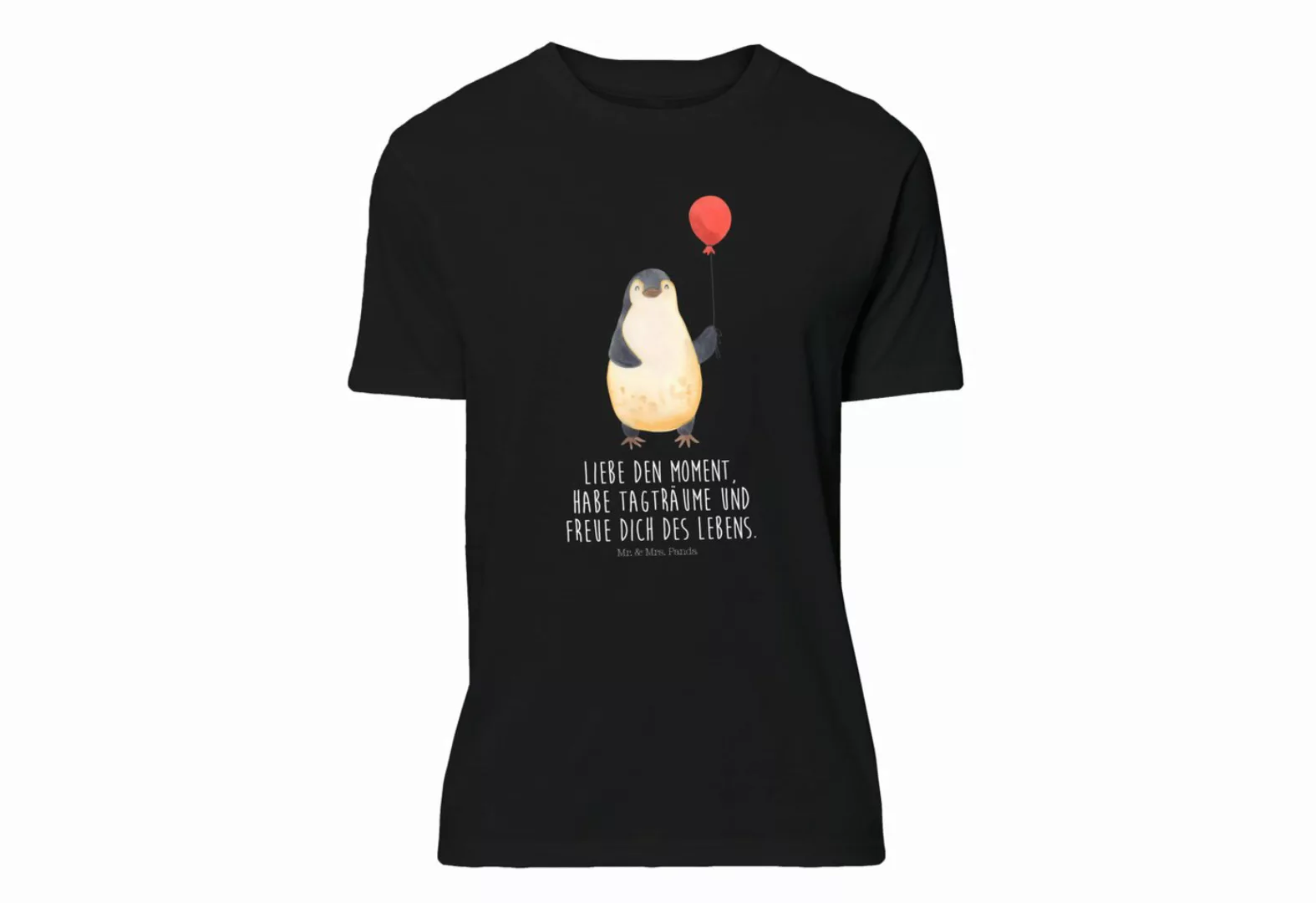 Mr. & Mrs. Panda T-Shirt Pinguin Luftballon - Schwarz - Geschenk, Lustiges günstig online kaufen