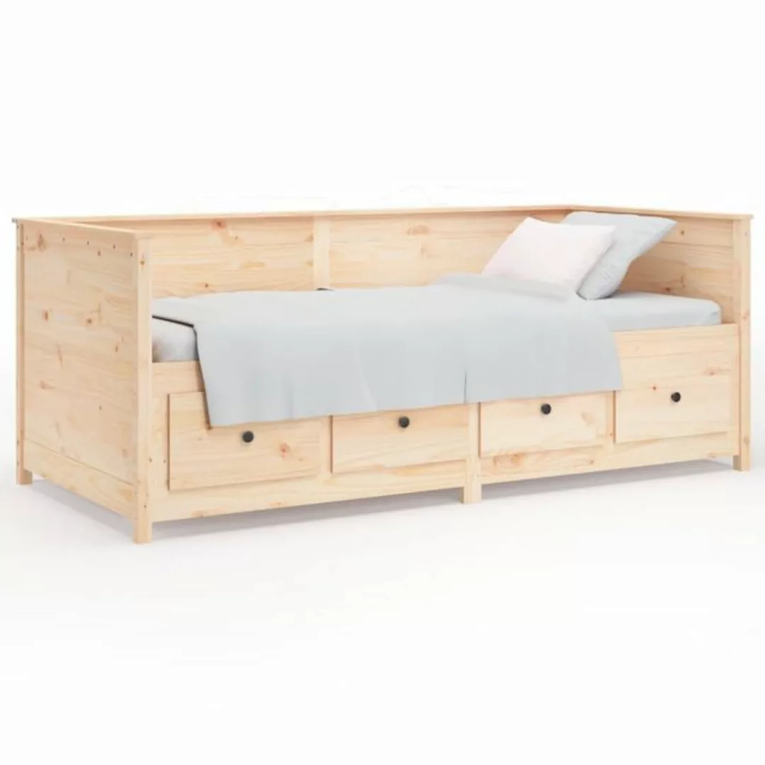 furnicato Bett Tagesbett 75x190 cm Massivholz Kiefer günstig online kaufen