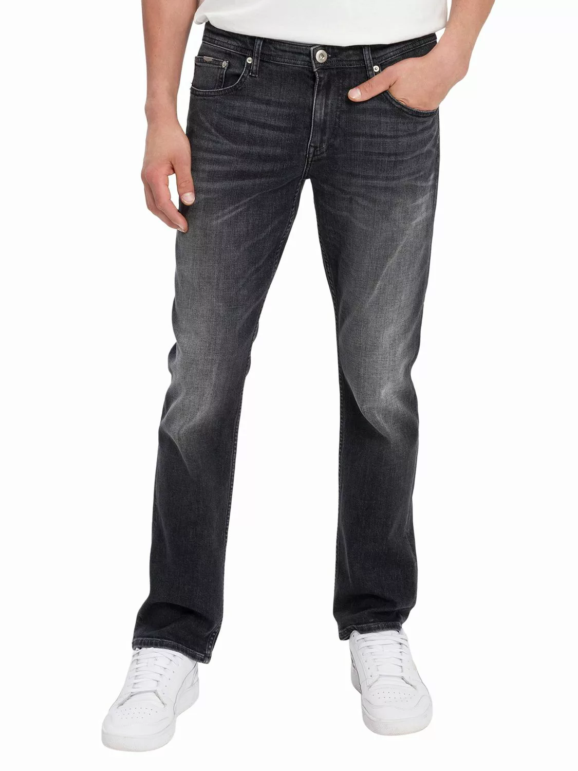 Cross Jeans Herren Jeans DYLAN - Regular Fit - Blau - Dirty Blue günstig online kaufen