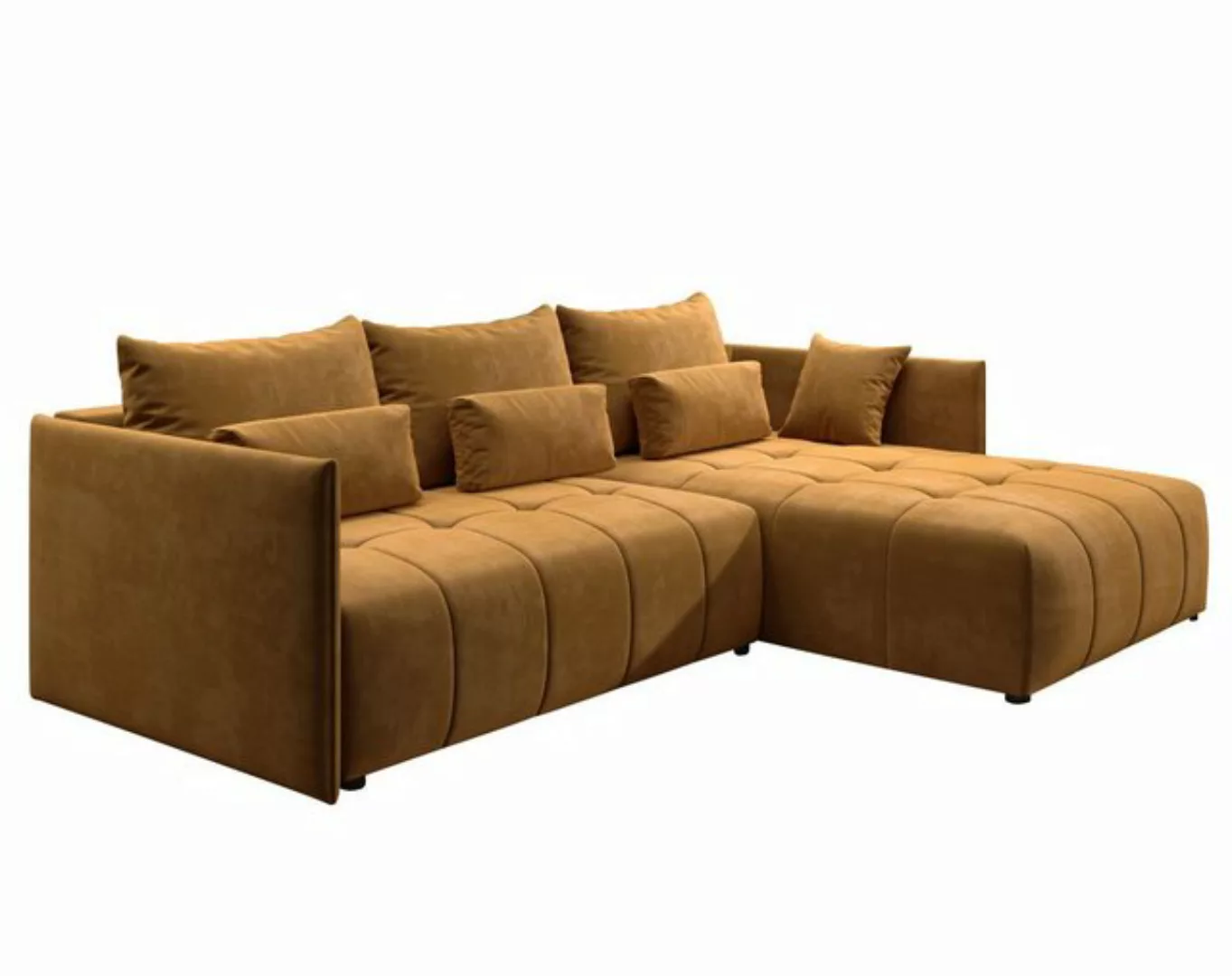 Furnix Sofa Aliicia Couch ausziehbar mit Bettkasten Kissen Schlafsofa 12 Fa günstig online kaufen