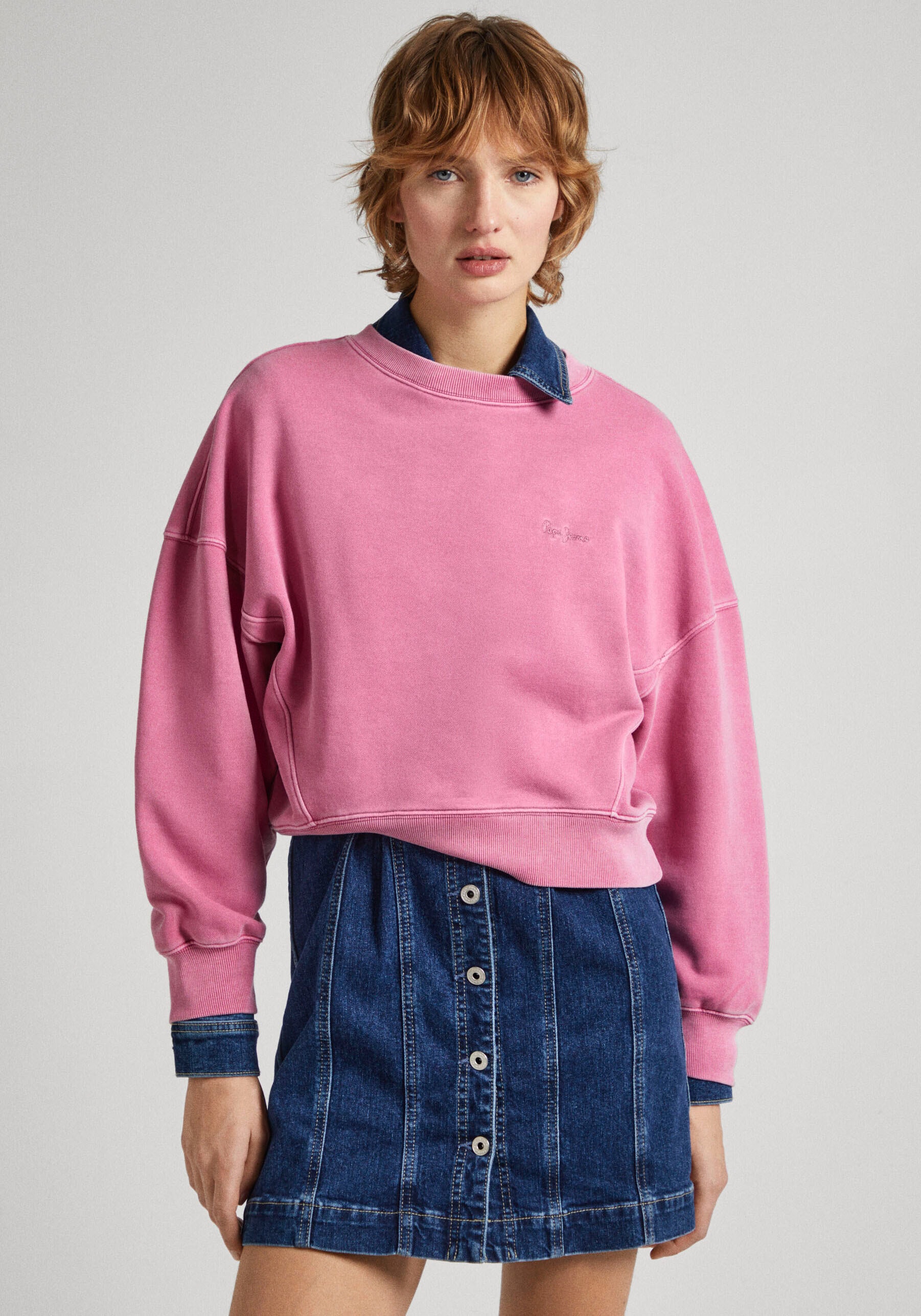 Pepe Jeans Sweatshirt LYNETTE in gewaschener Optik günstig online kaufen