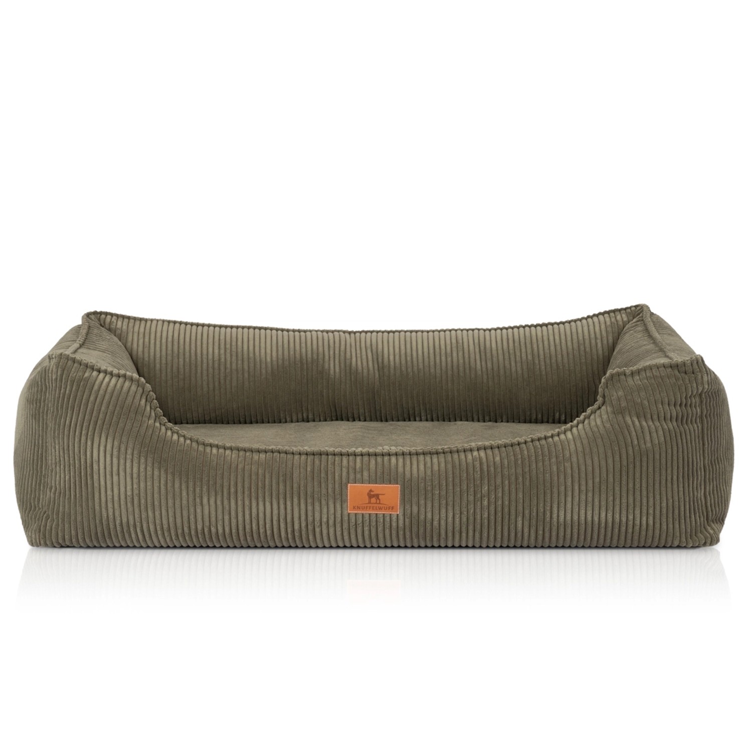 Knuffelwuff Hundebett Nunavut Orthopädisch Cord XL 105 x 75cm Khaki günstig online kaufen