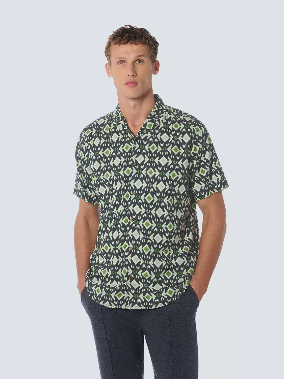 NO EXCESS T-Shirt Shirt Short Sleeve Resort Collar Al günstig online kaufen