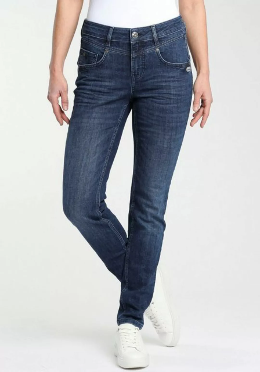 GANG Skinny-fit-Jeans 94MARISSA mit modischer V-Passe vorn & hinten günstig online kaufen