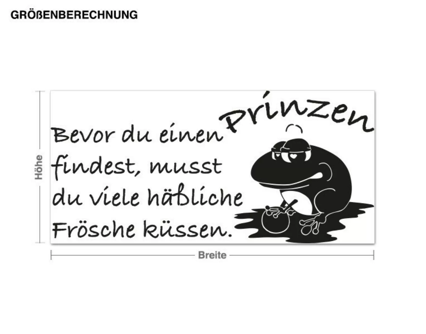 Wandtattoo Kinderzimmer Spruch Prinz günstig online kaufen
