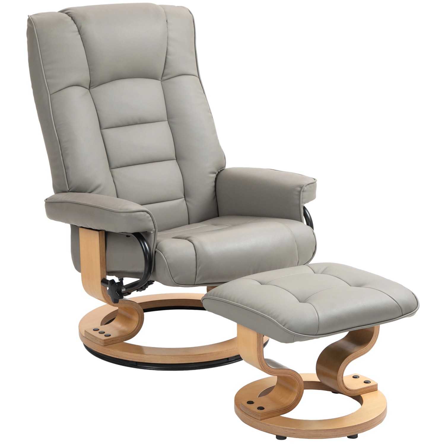 HOMCOM Polsterstuhl Relaxsessel mit Hocker, Drehbar günstig online kaufen