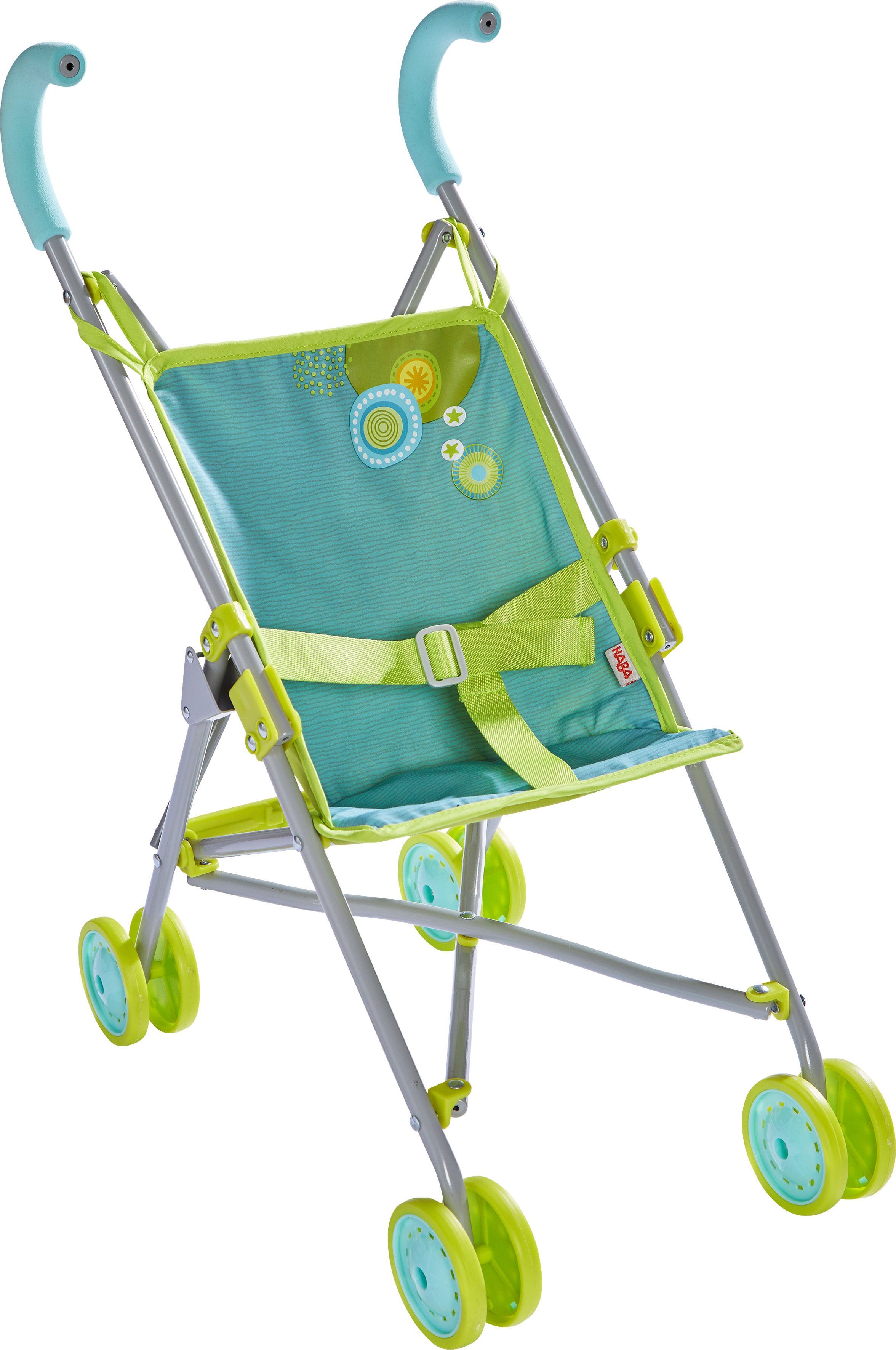 Haba Puppenwagen Puppenbuggy, Doppelräder Klappbuggy faltbar günstig online kaufen