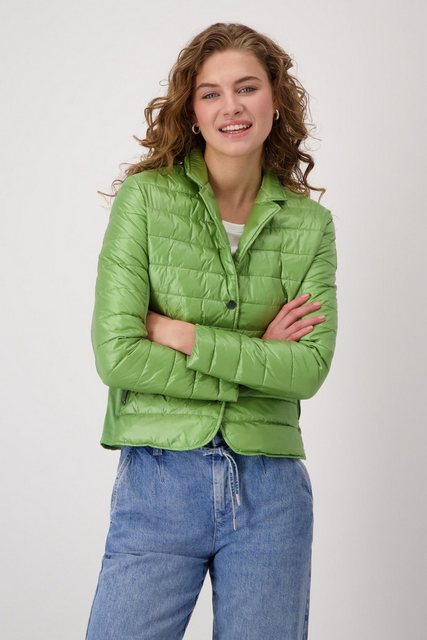 Monari Outdoorjacke Steppjacke mit Neopren avocado günstig online kaufen