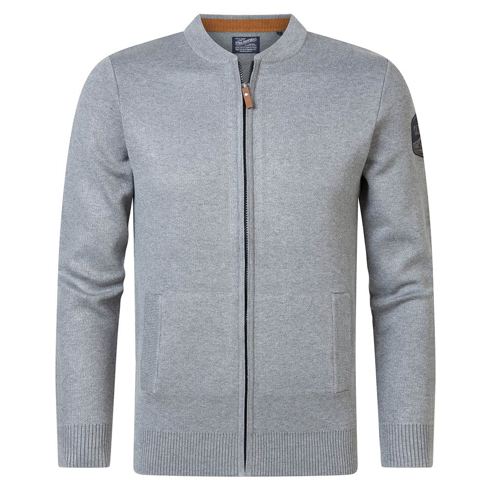 Petrol Industries Pullover Mit Durchgehendem Reißverschluss S Light Slate M günstig online kaufen