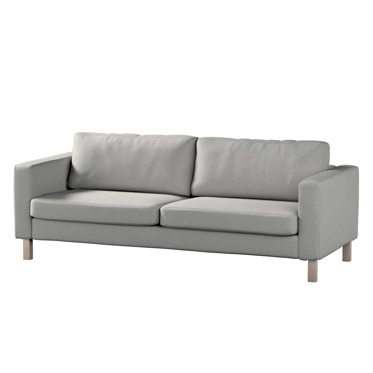 Bezug für Karlstad 3-Sitzer Sofa nicht ausklappbar, kurz, grau-beige, Bezug günstig online kaufen