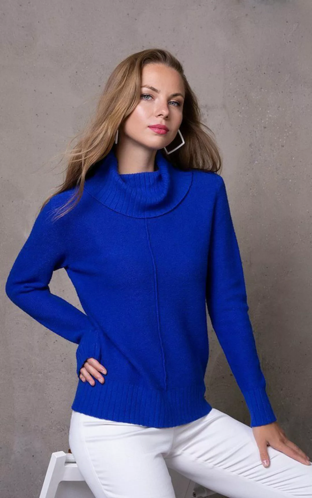 Passioni Rollkragenpullover Rollkragenpullover mit sichtbarer Naht günstig online kaufen