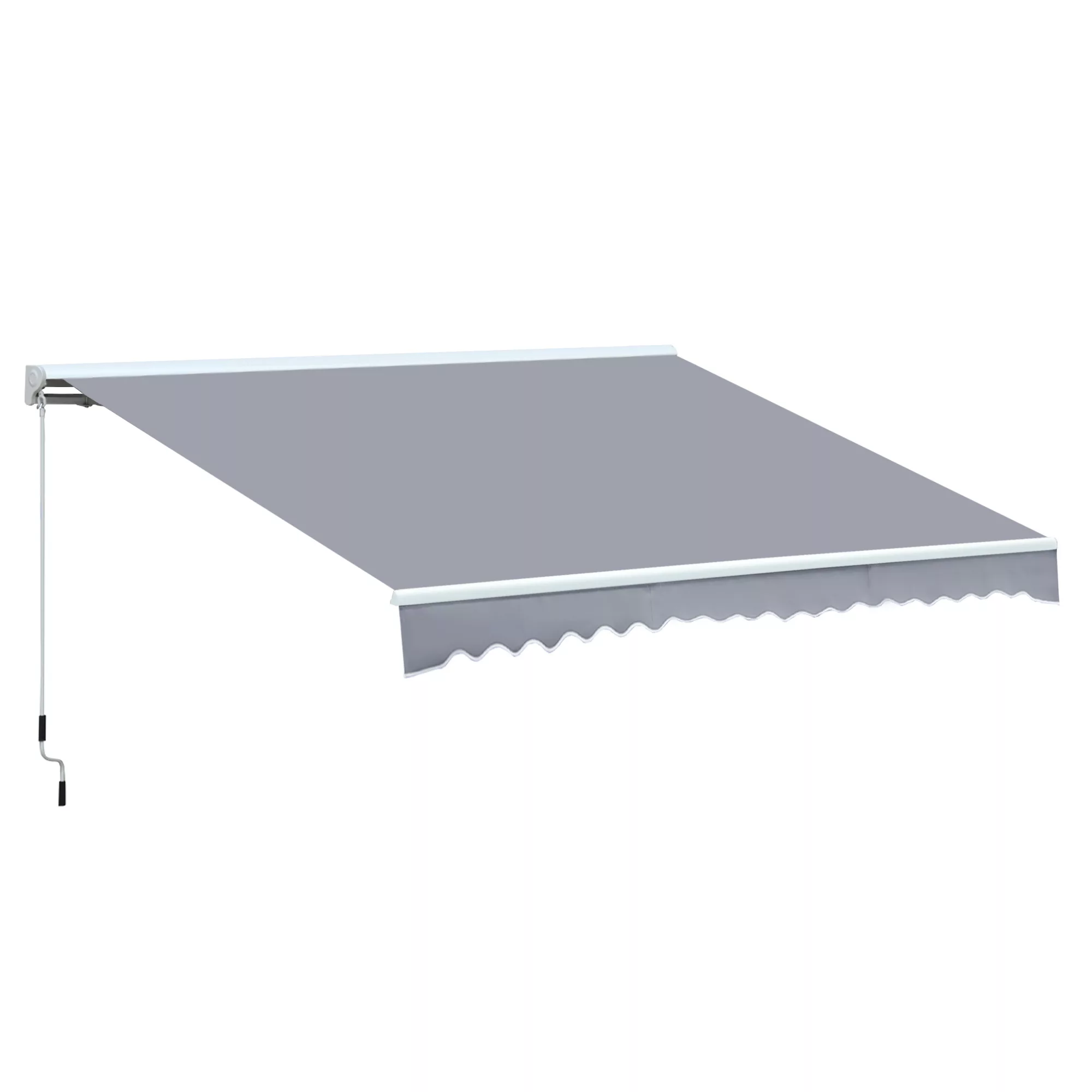 Outsunny Markise Alu-Markise Aluminium-Gelenkarm-Markise 4,5x3m Sonnenschut günstig online kaufen