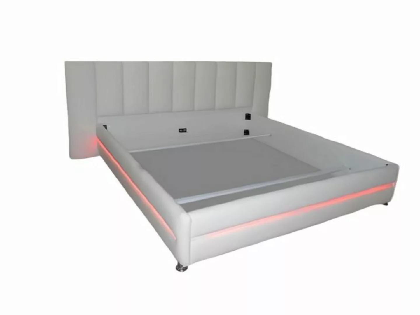 JVmoebel Bett Leder Design Bett Doppel Luxus Ehe Modernes Hotel Gestell Bet günstig online kaufen