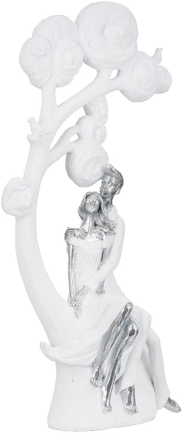 Casablanca by Gilde Dekofigur "Figur Paar; Baum Tree of love weiß H. 39,5 c günstig online kaufen