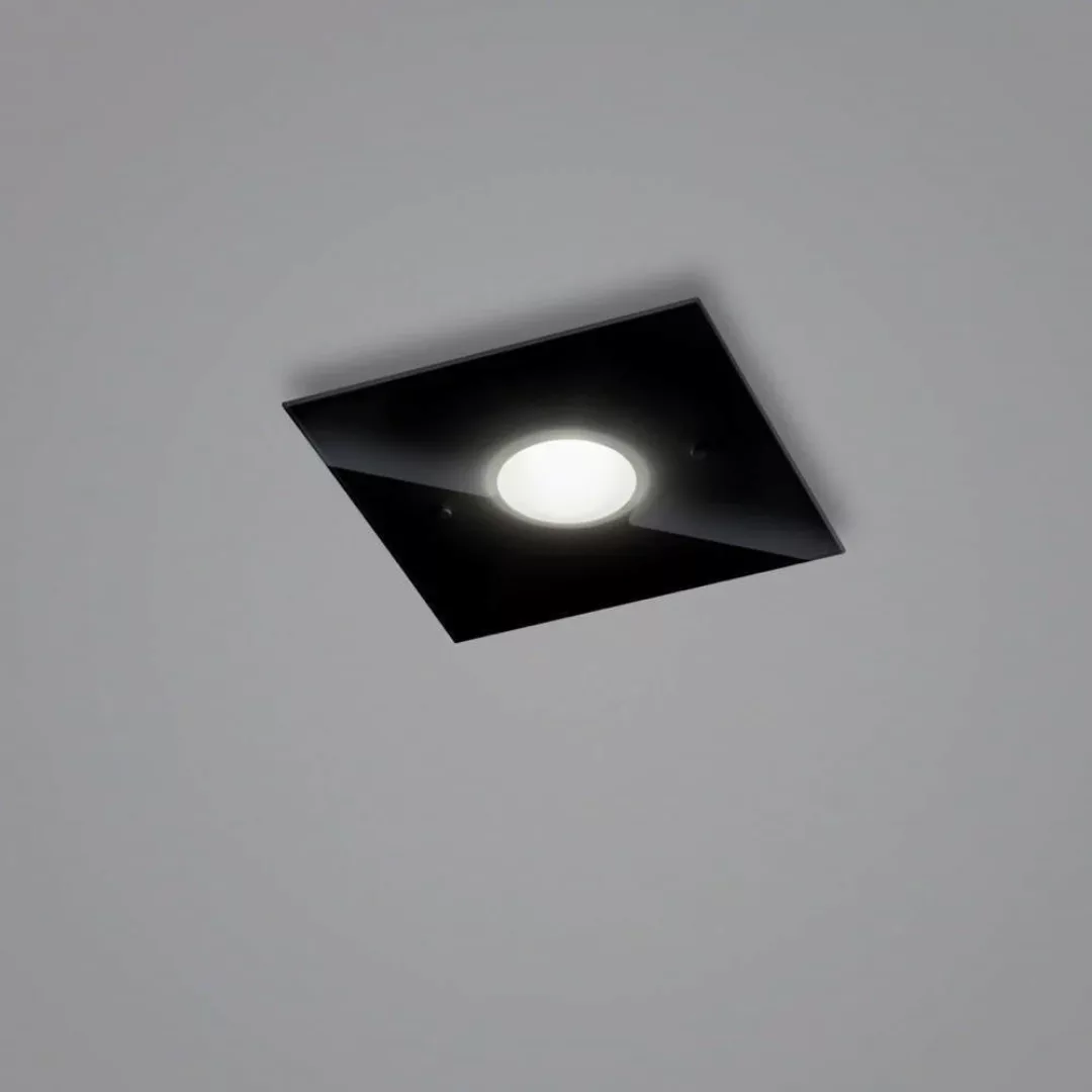 Helestra Nomi LED-Deckenlampe 23x23cm dim schwarz günstig online kaufen