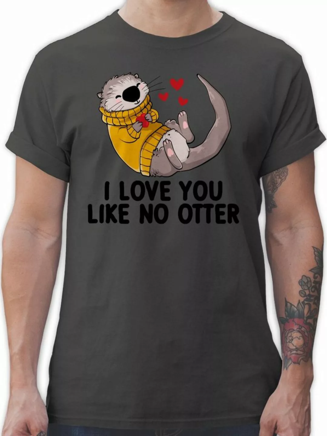 Shirtracer T-Shirt I love you like no OTTER Geschenk I Geschenkidee Valenti günstig online kaufen