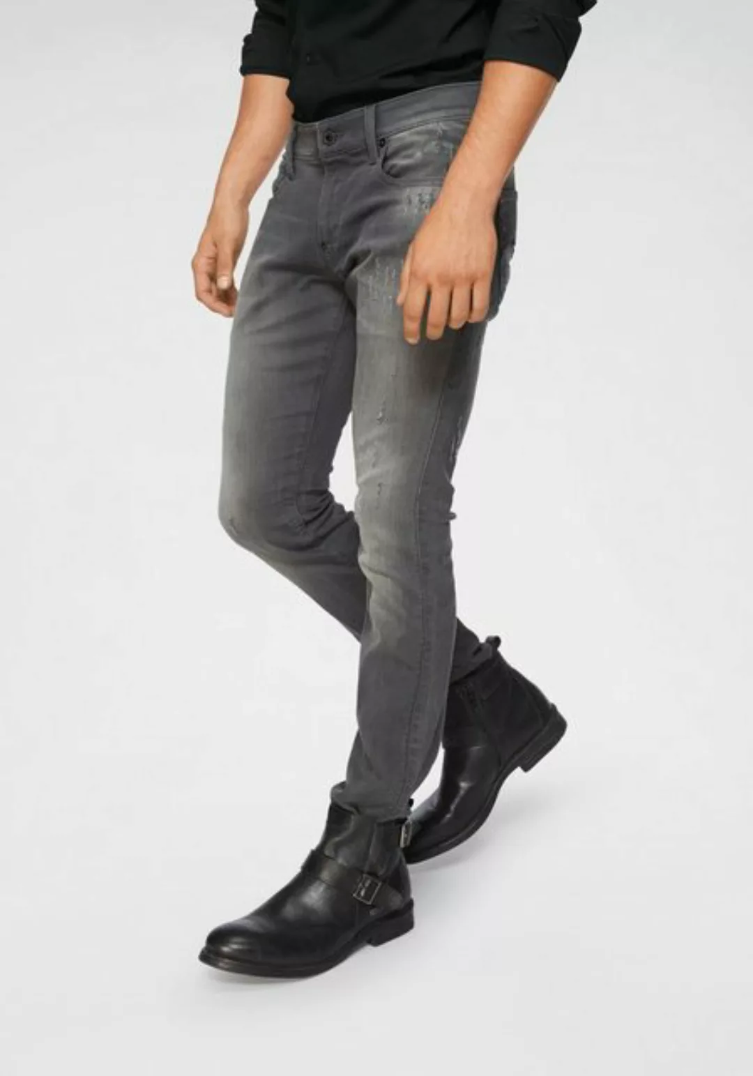 G-Star Jeans Revend Super Slim Herren Jeans - Aged Destroy günstig online kaufen