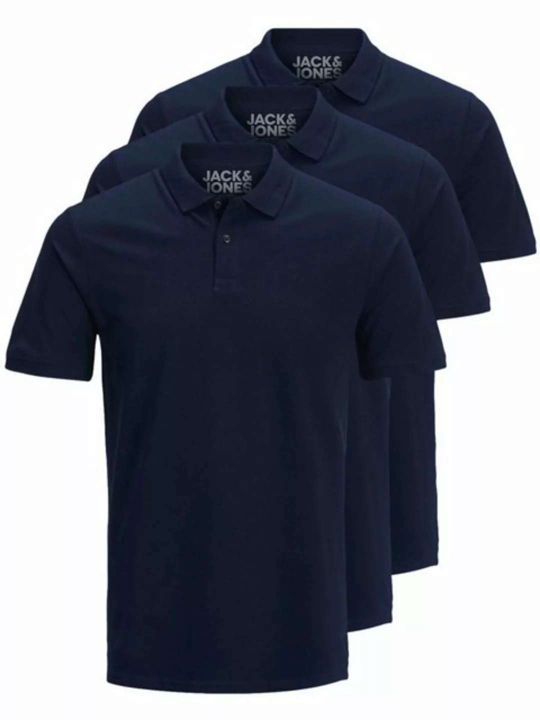 Jack & Jones Poloshirt Basic (3-tlg., 3er Pack) slimfit / figurbetont gesch günstig online kaufen