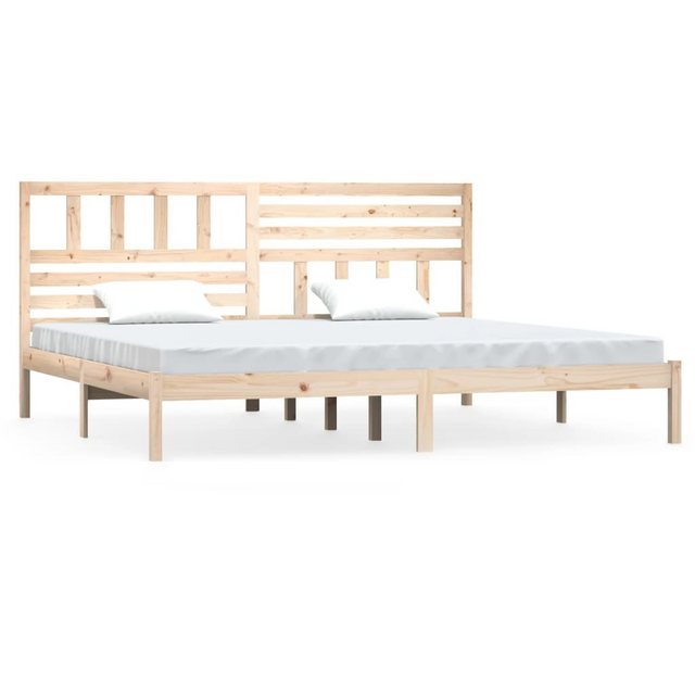 vidaXL Bettgestell Massivholzbett Kiefer 200x200 cm Doppelbett Bett Bettrah günstig online kaufen