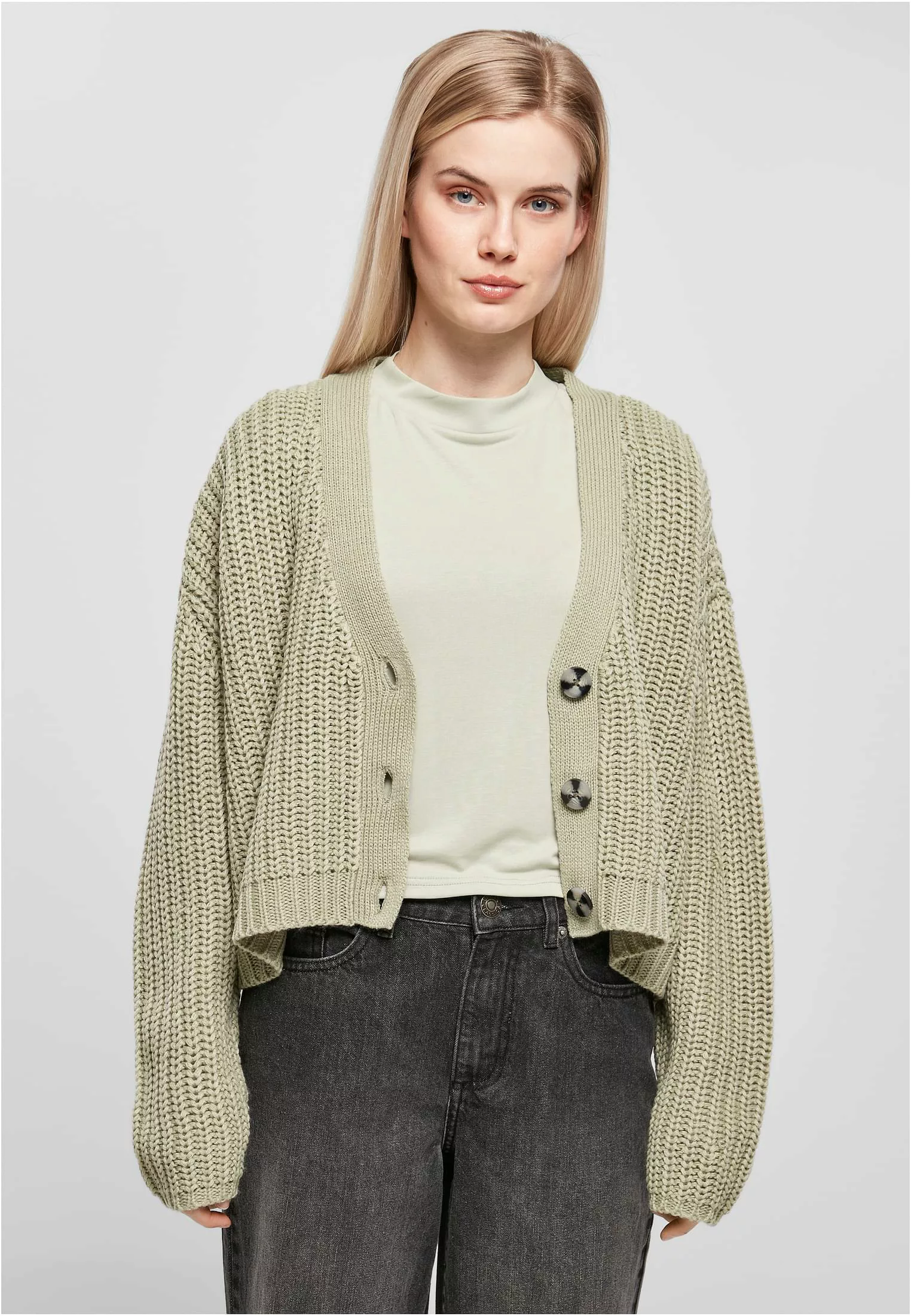 URBAN CLASSICS Cardigan "Urban Classics Damen Ladies Oversized Cardigan" günstig online kaufen