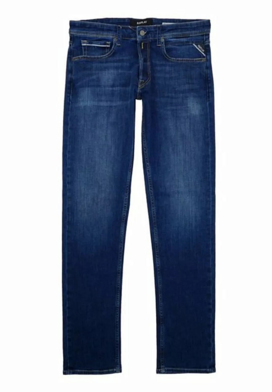 Replay Herren Jeans GROVER Straight Fit - Slim Leg - Grau - Medium Grey Den günstig online kaufen