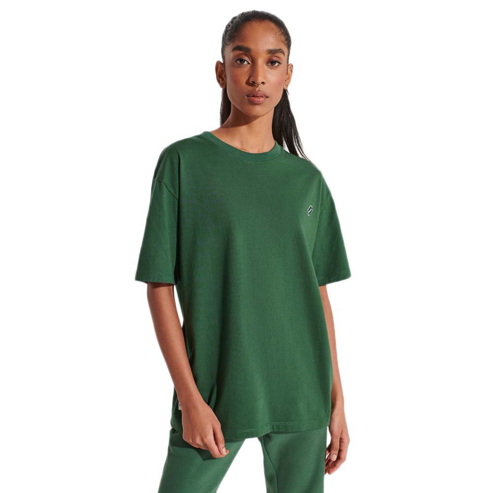 Superdry Code Essential Kurzärmeliges T-shirt S Dark Green günstig online kaufen