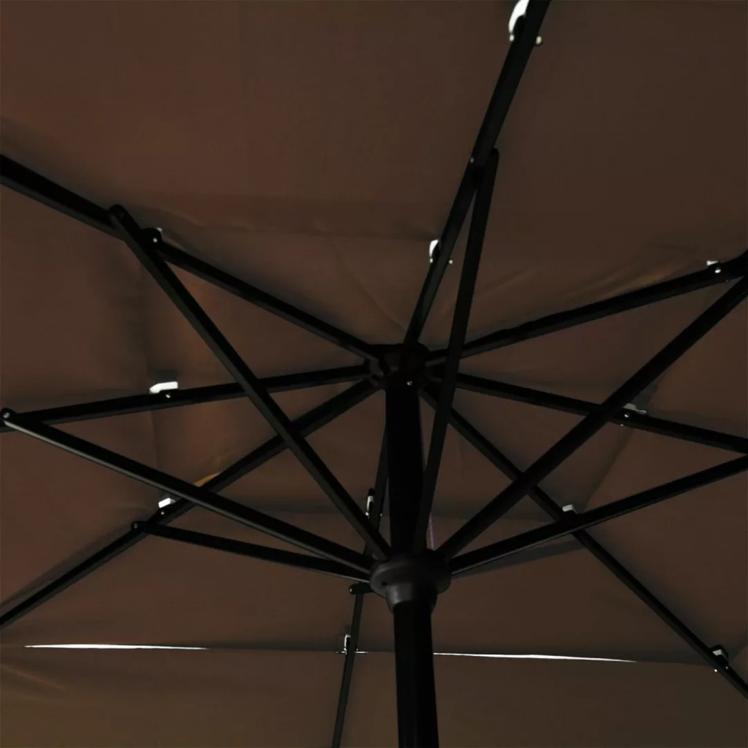 Sonnenschirm Mit Aluminium-mast 3-lagig Taupe 2,5x2,5 M günstig online kaufen