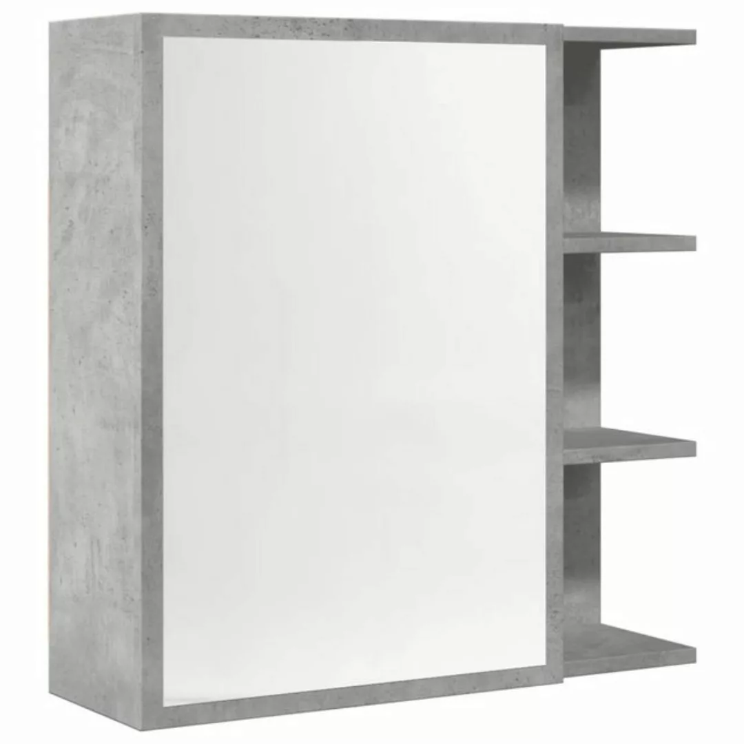 vidaXL Badezimmerspiegelschrank Bad-Spiegelschrank Betongrau 62,5x20,5x64 c günstig online kaufen