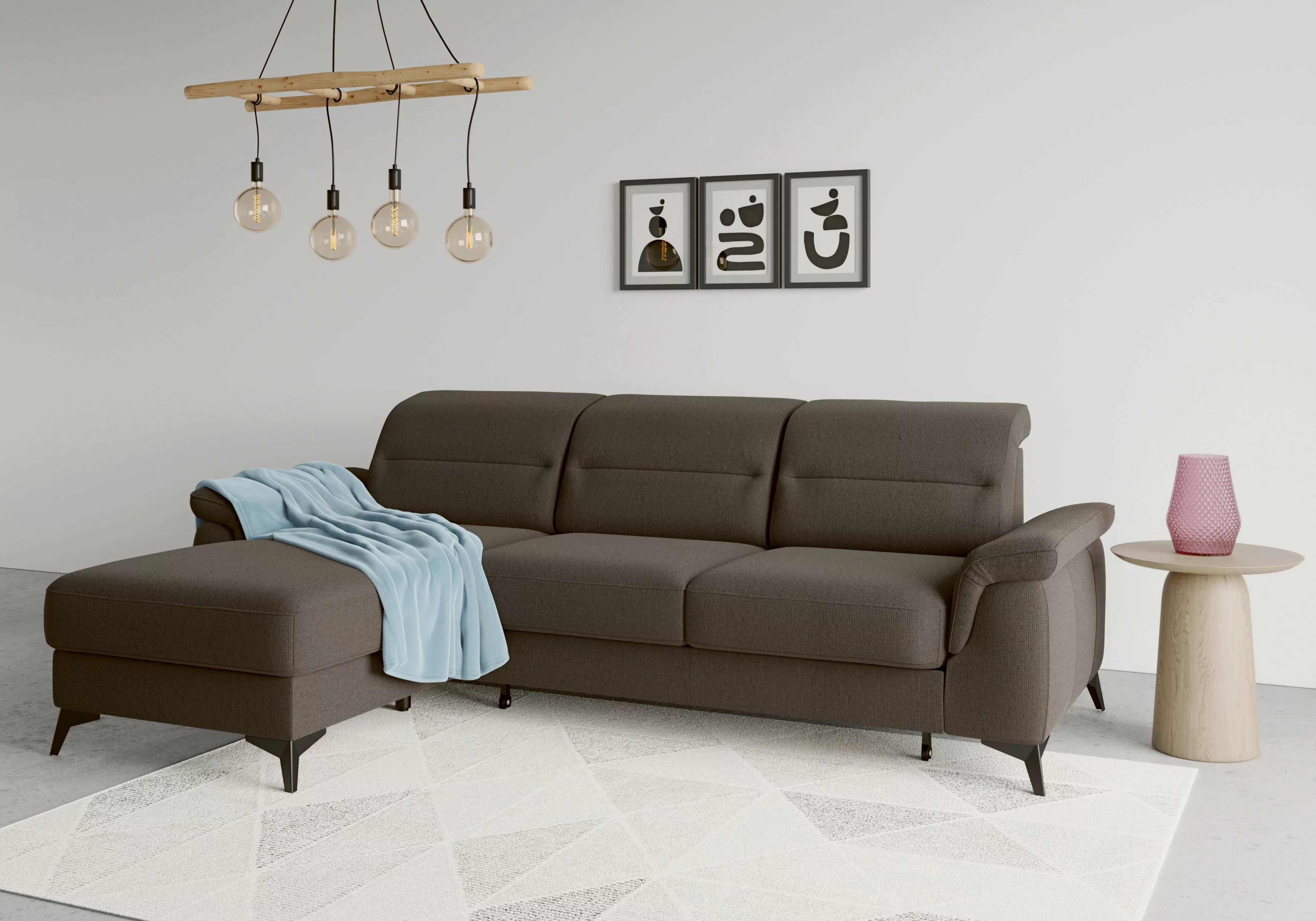 sit&more Ecksofa "Sinatra L-Form", mit Recamiere, optional mit Kopfteilvers günstig online kaufen