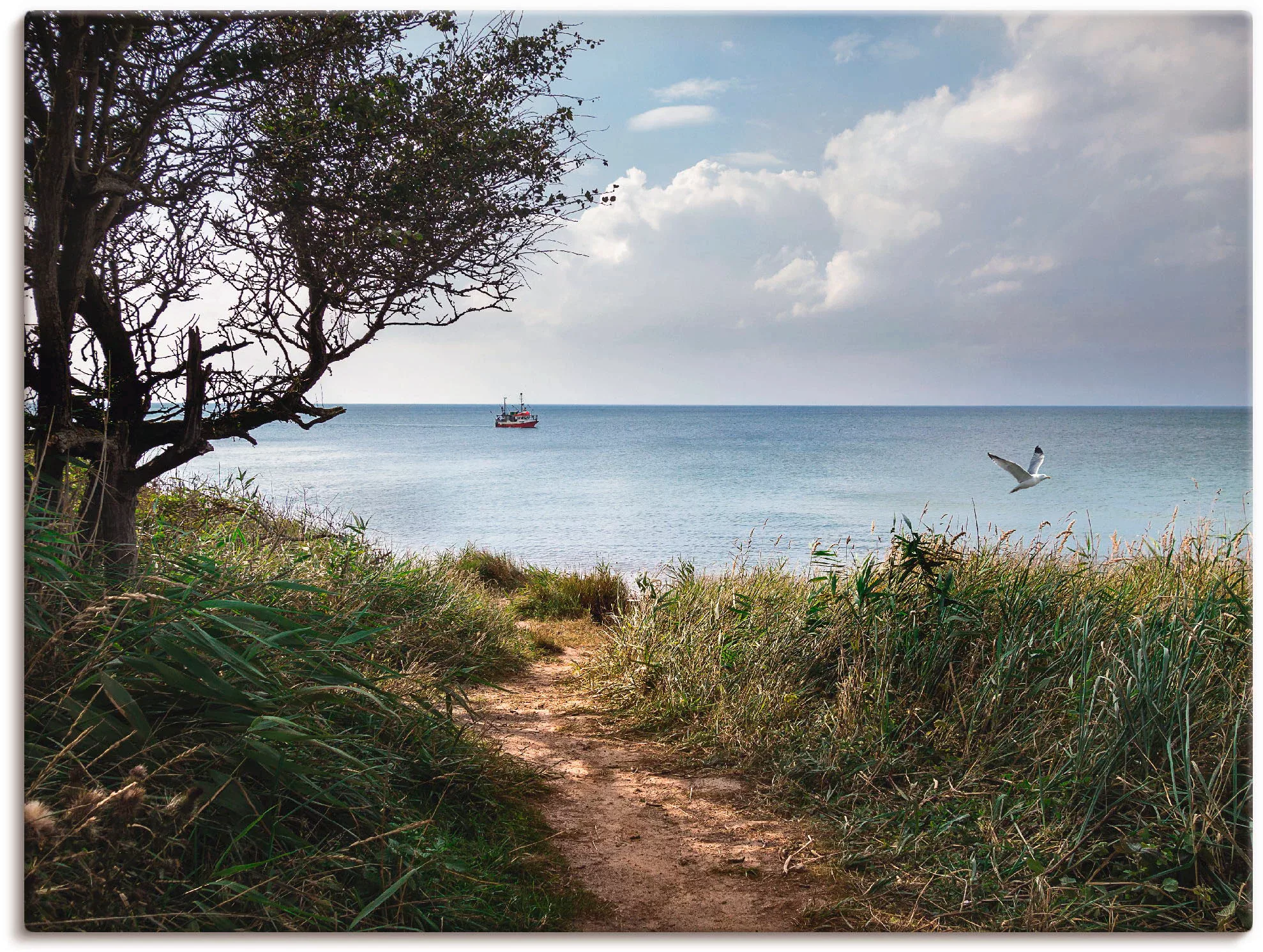 Artland Wandbild "Wege zum Meer....", Gewässer, (1 St.), als Leinwandbild, günstig online kaufen