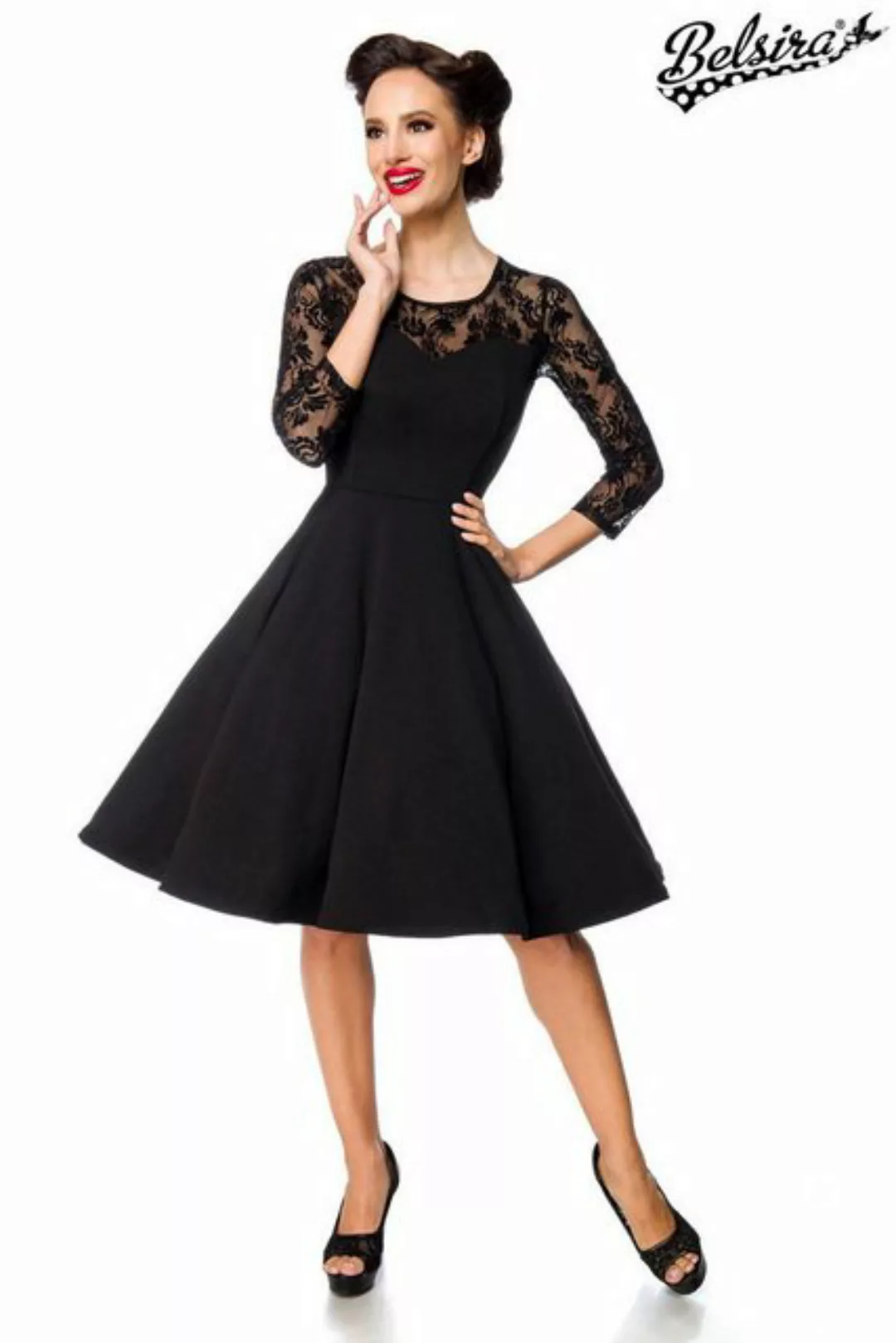 BELSIRA Trachtenkleid Belsira - elegantes Spitzenkleid - (2XL,3XL,4XL,L,M,S günstig online kaufen