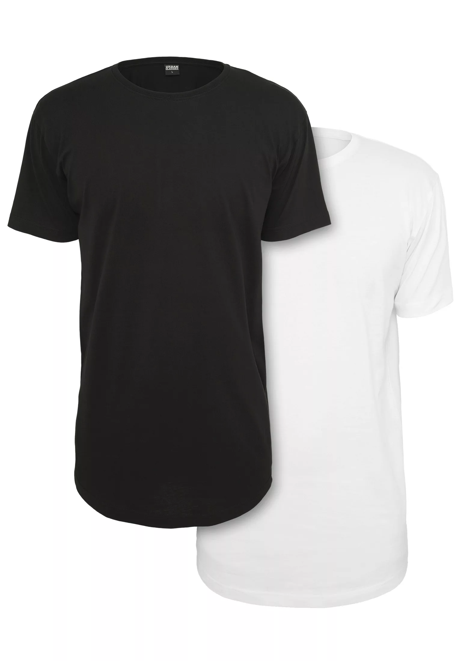 URBAN CLASSICS T-Shirt Urban Classics Herren Pre-Pack Shaped Long Tee 2-Pac günstig online kaufen