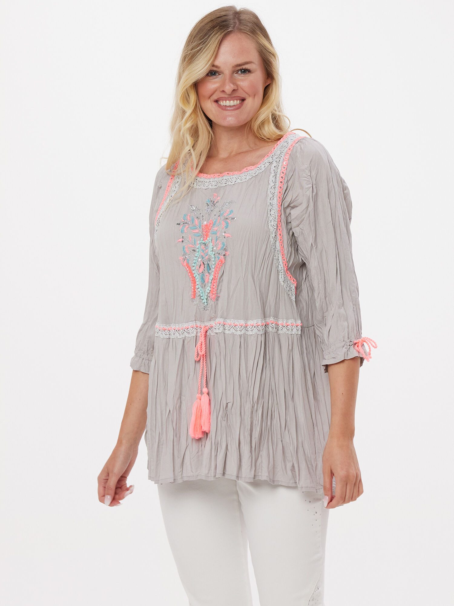 Body Needs Tunika Longbluse Figurumspielend günstig online kaufen