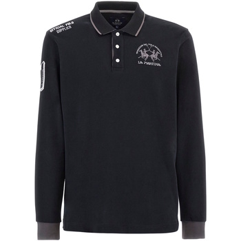 La Martina  T-Shirts & Poloshirts Poloshirt Langarmshirt mit Polokragen günstig online kaufen