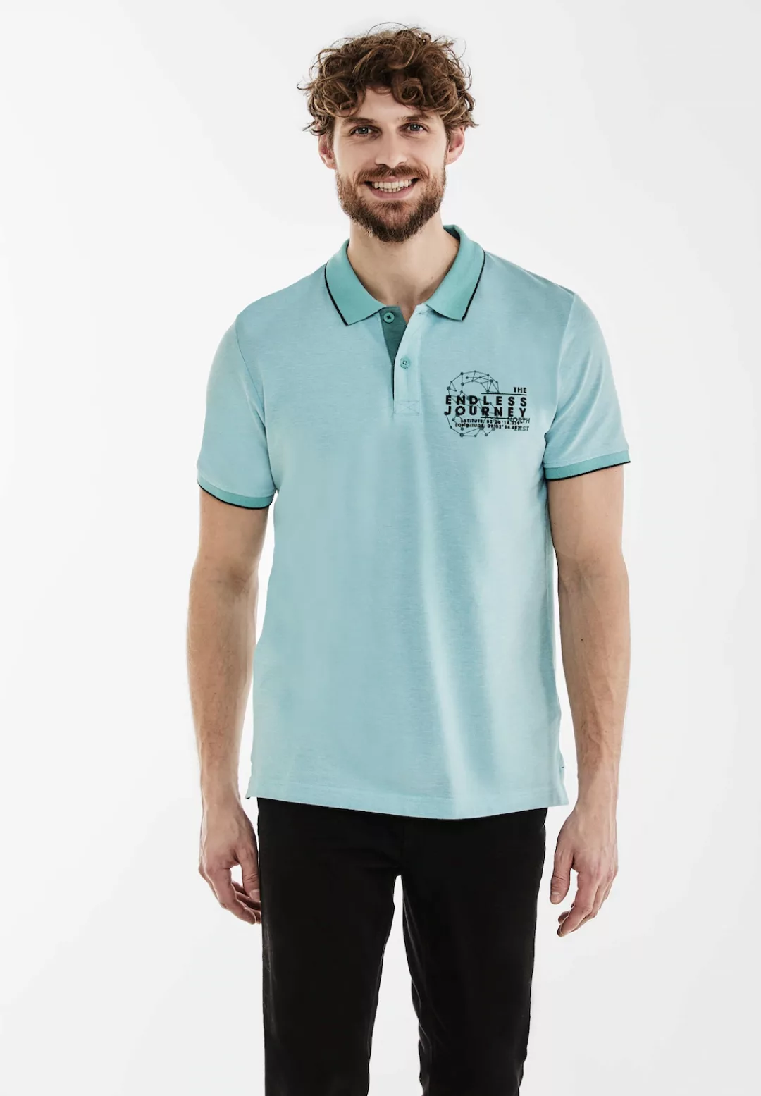 STREET ONE MEN Poloshirt, aus reiner Baumwolle günstig online kaufen