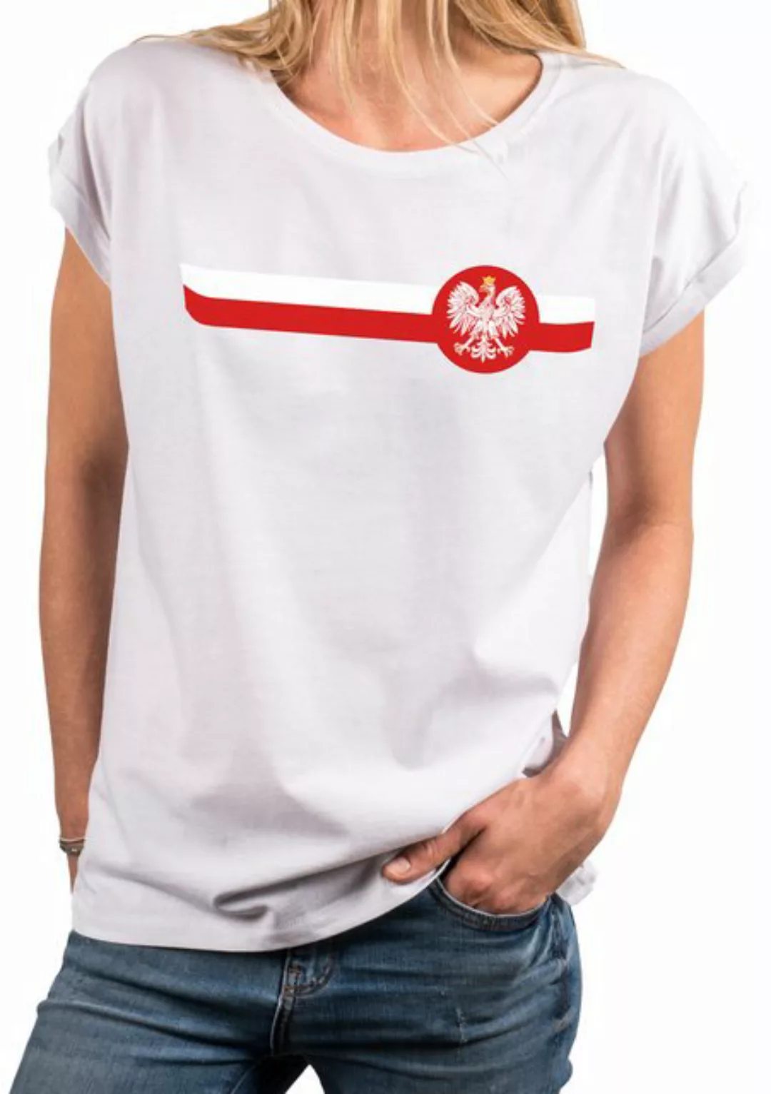 MAKAYA Kapuzenshirt mit Polenflagge Damen Trikot Polnische Fahne Polen Adle günstig online kaufen